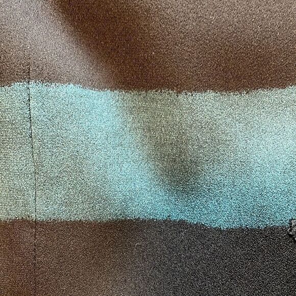 Jones New York vintage 100% silk stripe jacket and matching shell set size 6 - Picture 9 of 9